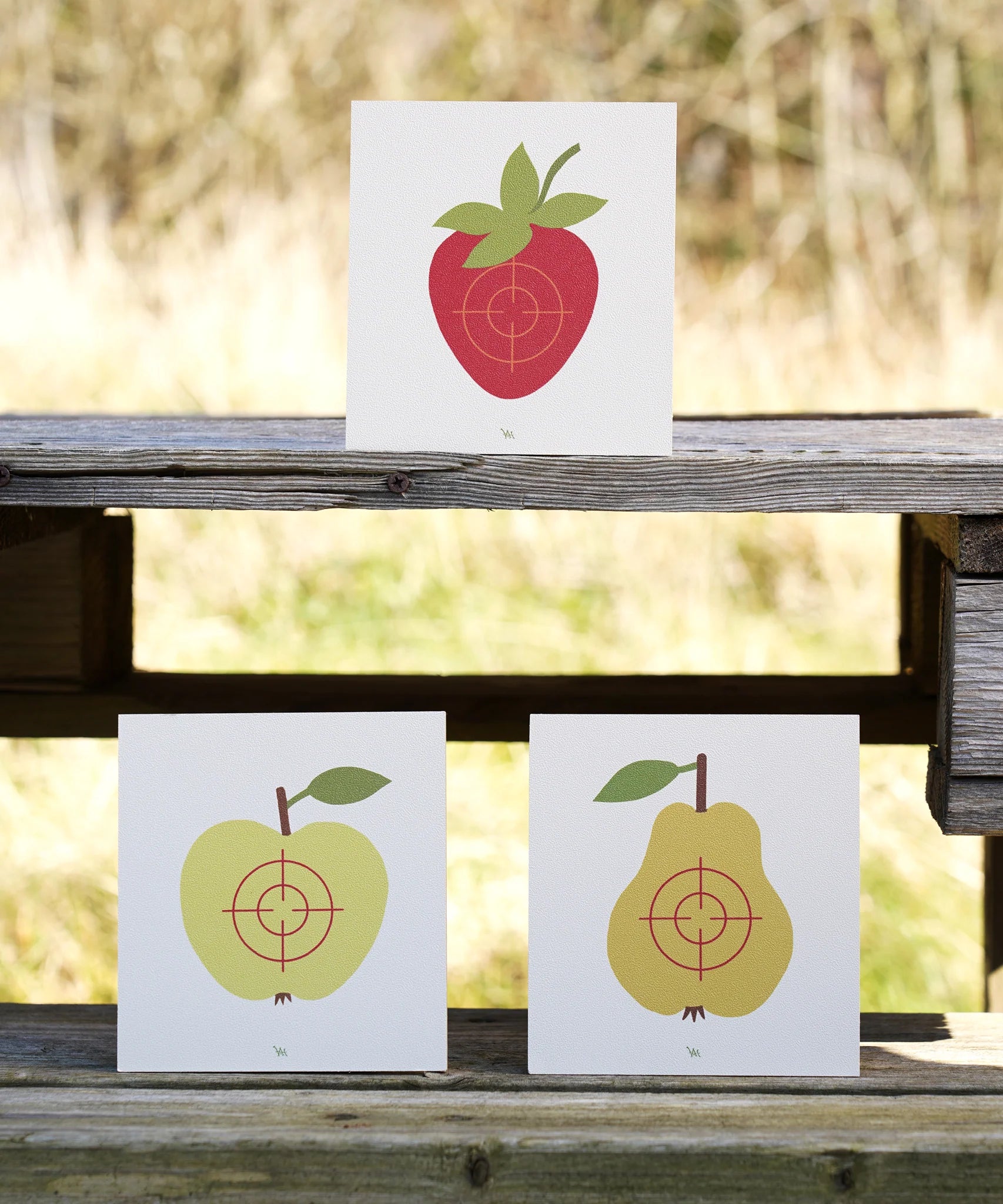 VAH Wooden Target Trio - Fruits